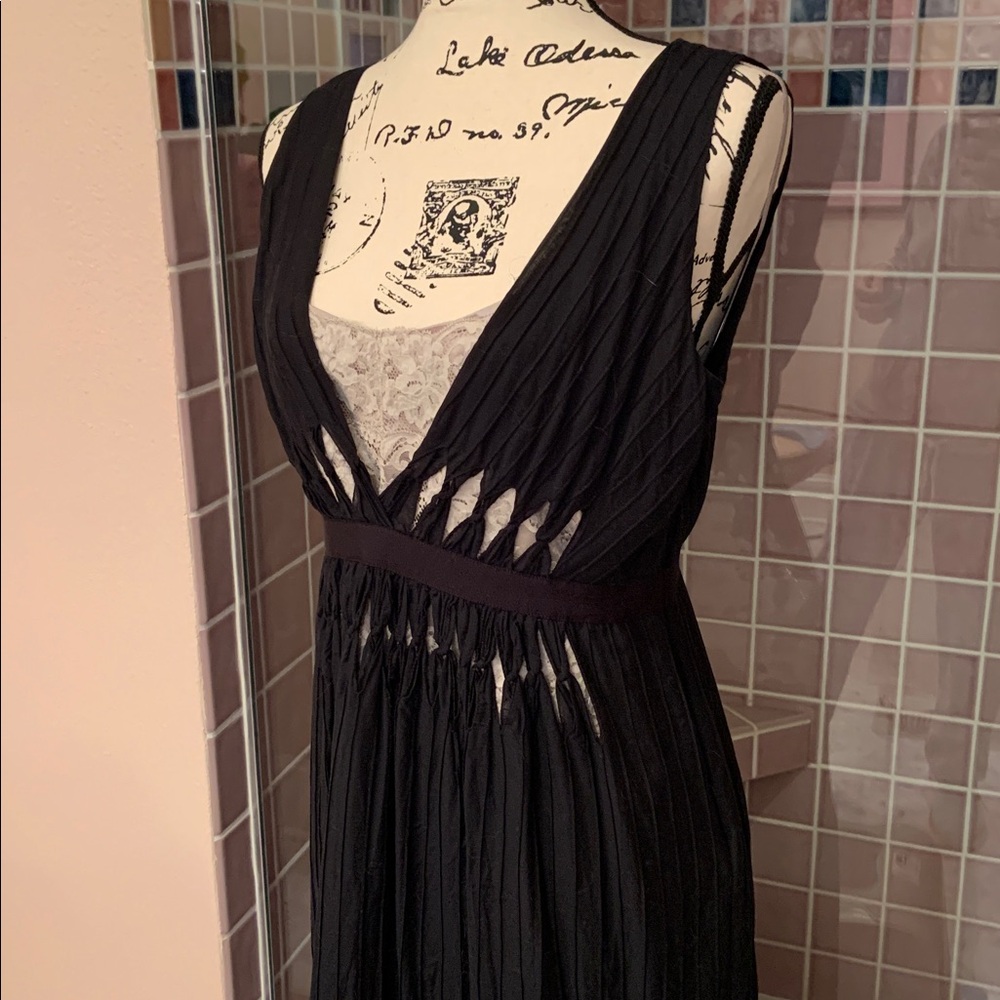 Ellie Tahari lingerie inspired dress